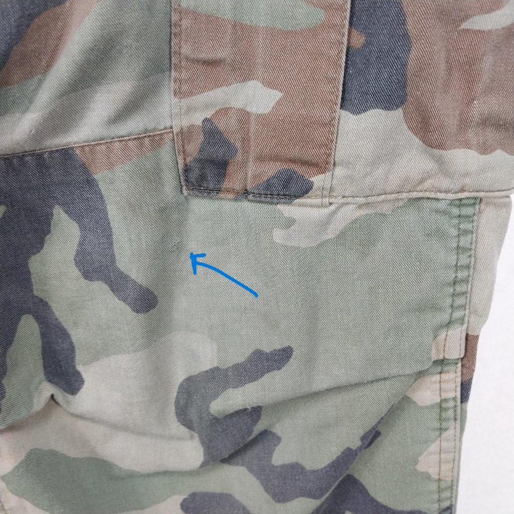 Military Pants Mens 33x30 Cargo Camouflage M81 Woodland Army Green Brown Relaxed - Picture 10 of 16